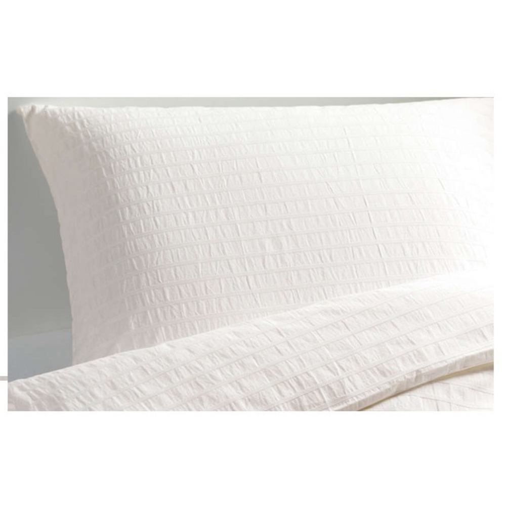 Ikea OFELIA VASS King Duvet Cover w/ Pillowcases Dobby Woven Bed Set White New - Picture 4 of 7